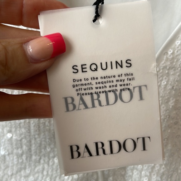 NWT BARDOT MINI SEQUINED BODYSUIT - Picture 5 of 8